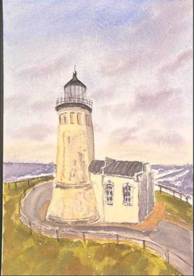 Lighthouse on the mountain