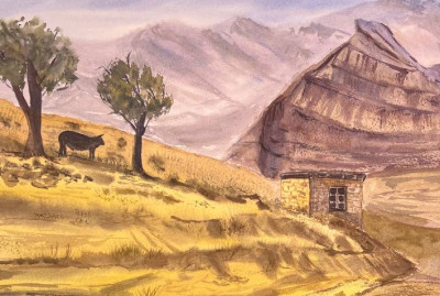 A house in the mountains