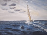 Парусник в волнах