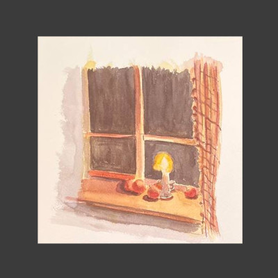 Window and candle