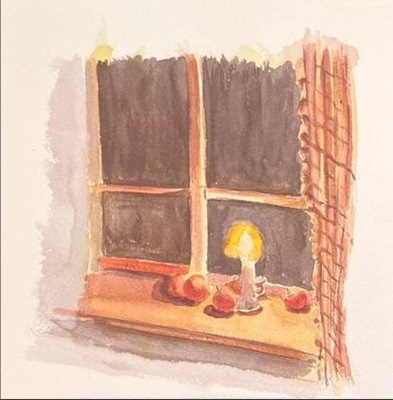 Window and candle