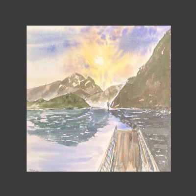 The river at the edge